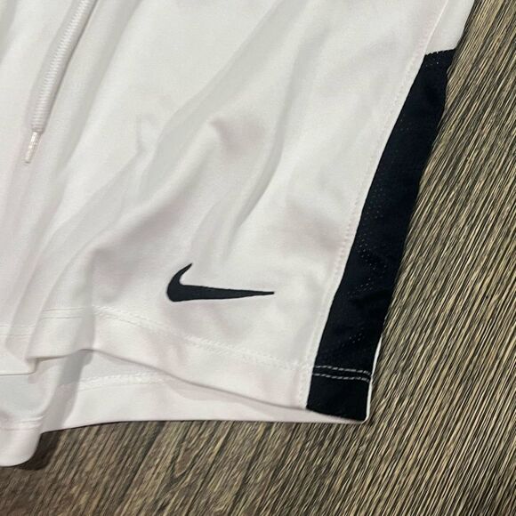 Nike Dri-FIT League Knit II Soccer Shorts Elastic Waist Pull-On White Size S - Picture 3 of 5